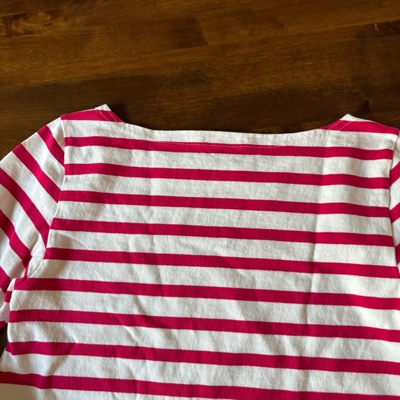 J. Crew Red and White Striped Top - Picture 5 of 6